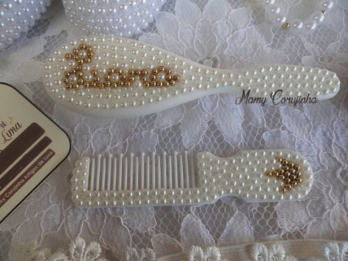 Kit escova + pente nome