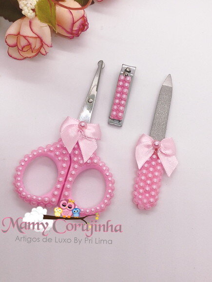 Kit Manicure ROSA com tesourinha