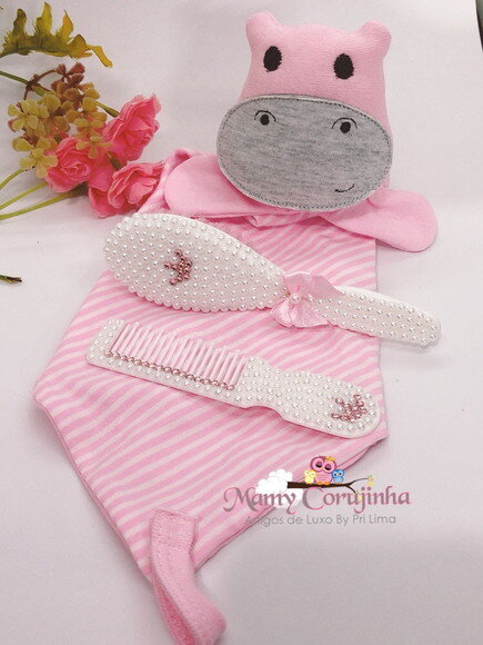 KIT PENTE + ESCOVA MACIA NANINHA