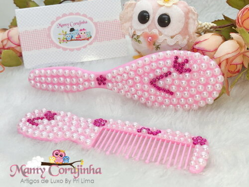 Kit Pente + escova rosa V