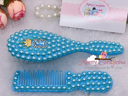 Kit pente + escova urso Príncipe