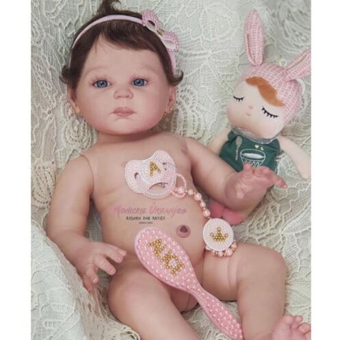 Kit pente bebe + escova + chupeta + prendedor Luxo