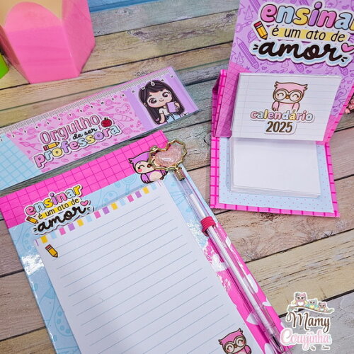 Kit Rosa Professores