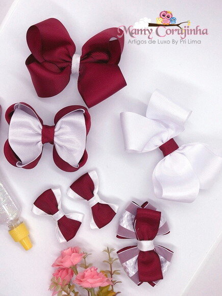 KITS ESCOLAR BRANCO COM VINHO