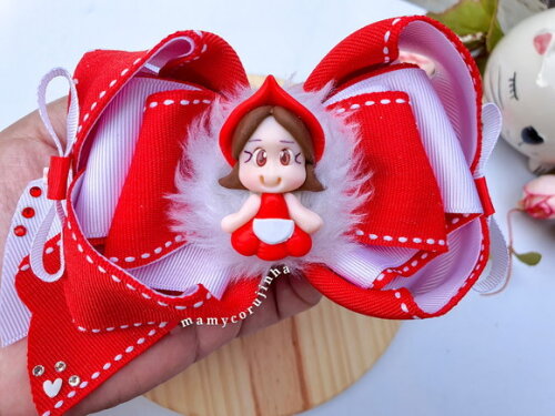 Laço Princesa Chapeuzinho Vermelho