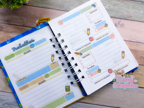 Mini Agenda Tamanho A6 Pikachu