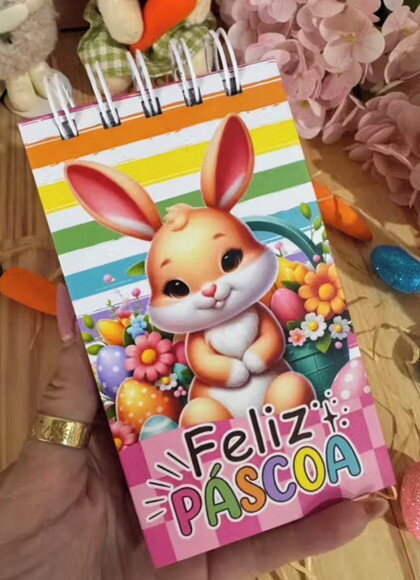 Mini Bloquinho de Notas Páscoa 50 Folhas