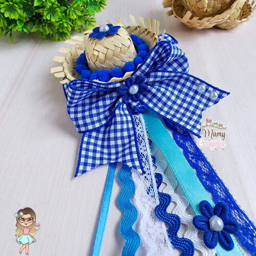 Mini Chapéu Pipa Azul