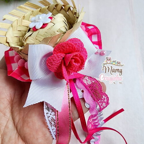 Mini Chapéu Pipa Rosa
