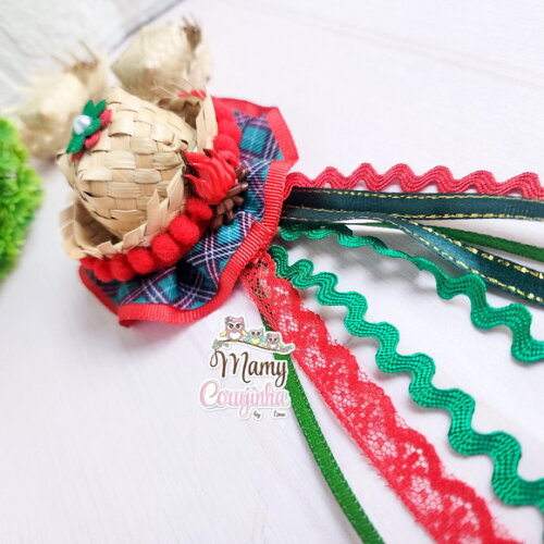 Mini Chapéu Pipa Verde e Vermelho
