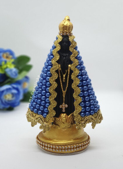 Nossa Senhora 16cm em Pedrarias Azul