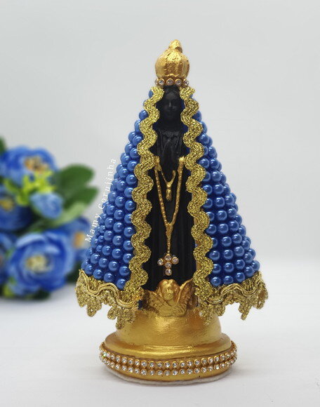 Nossa Senhora 16cm em Pedrarias Azul