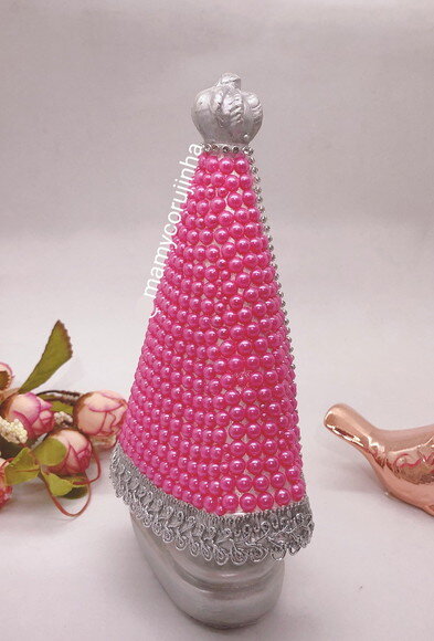 Nossa Senhora 16cm em Pedrarias Pink