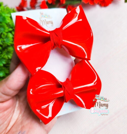 Par de Laço Verniz