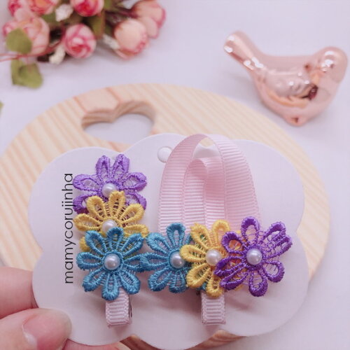 Par Hair Clips sorvetinho