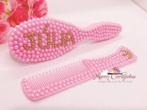 Pente + escova Júlia Pink