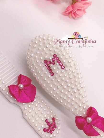 Pente + escova M pink