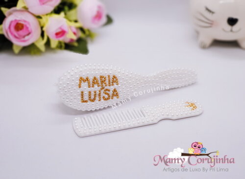 Pente + escova Maria Luísa