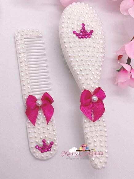 Pente + escova Pink Princess