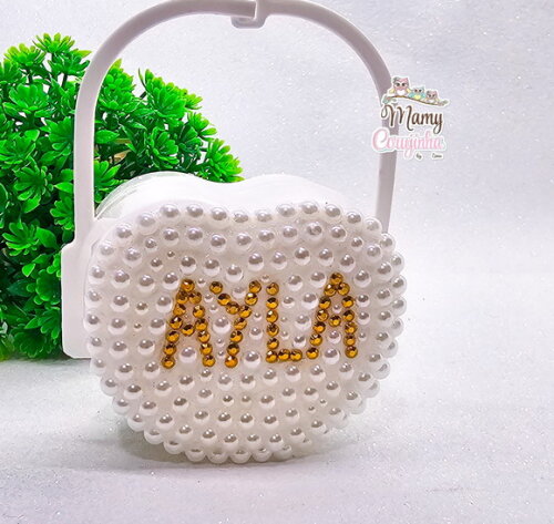 Porta Chupeta Dourado