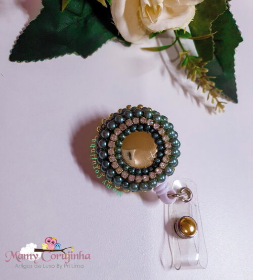 Porta Crachá Retratil