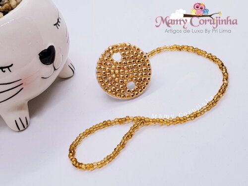 Prendedor de Luxo Dourado