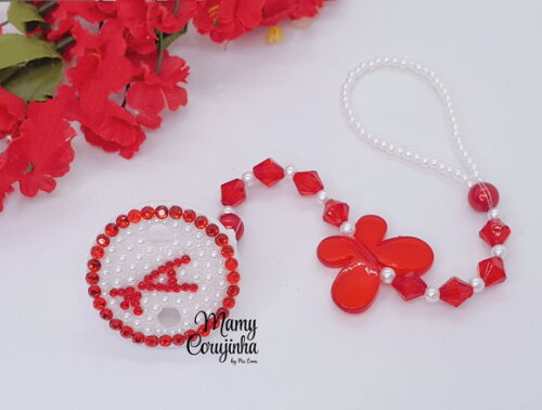 Prendedor de Luxo Vermelho a