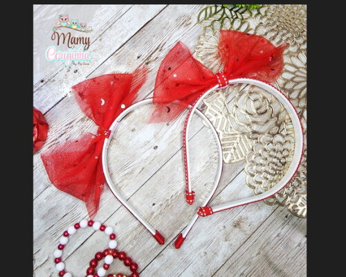 Tiara Laço em Pé Red