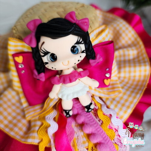 Tiara Luxo Chapéu Menina Pink