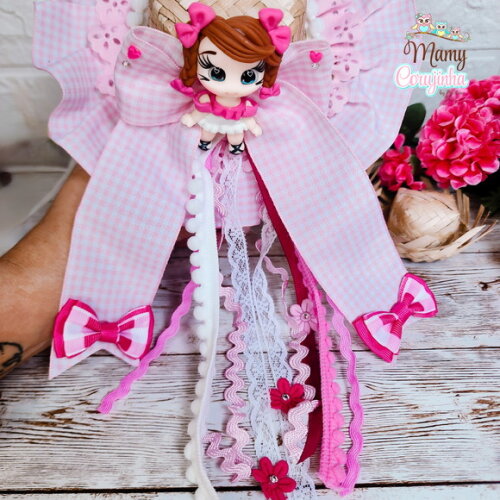 Tiara Luxo Chapéu Rosa