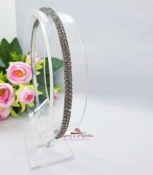Tiara Strass Prata