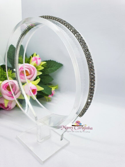 Tiara Strass Prata