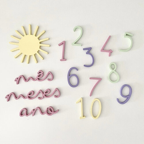 Mesversario Sol Menina - Cenário para Fotos Bebê - Aniversário