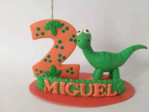Mini Topo De Bolo Dinossauro