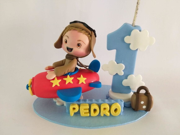 Topo de Bolo Aviador