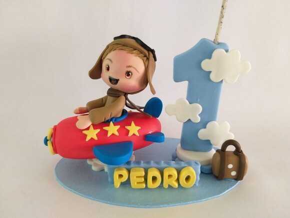 Topo de Bolo Aviador