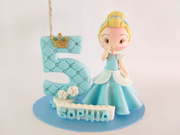 Topo de Bolo Cinderella