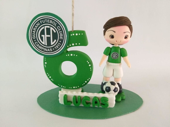 Topo de Bolo Futebol Guarani