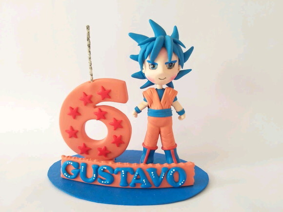 Topo De Bolo Goku Personalizado