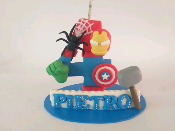 Topo De Bolo Heróis