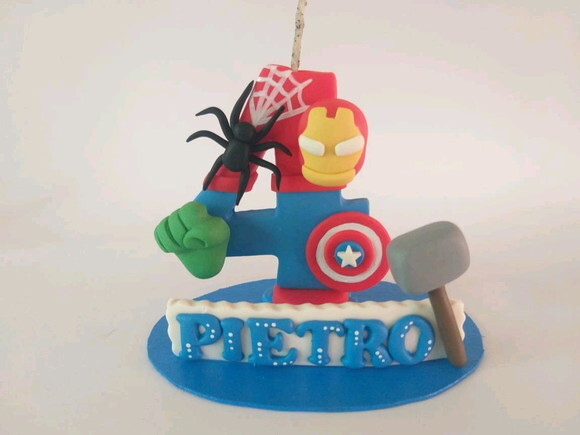 Topo De Bolo Heróis
