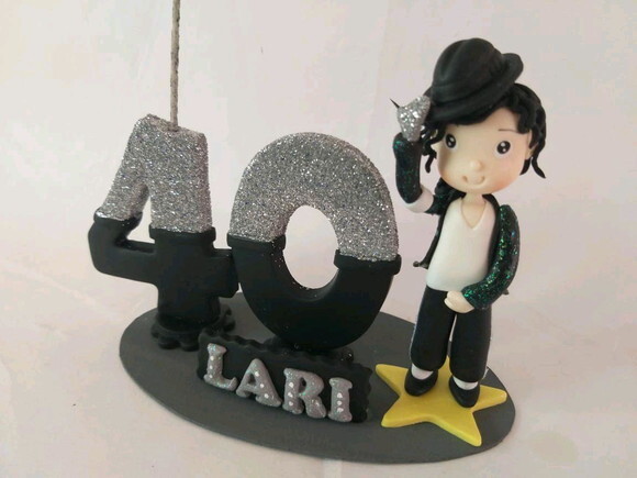 Topo de bolo Michael Jackson