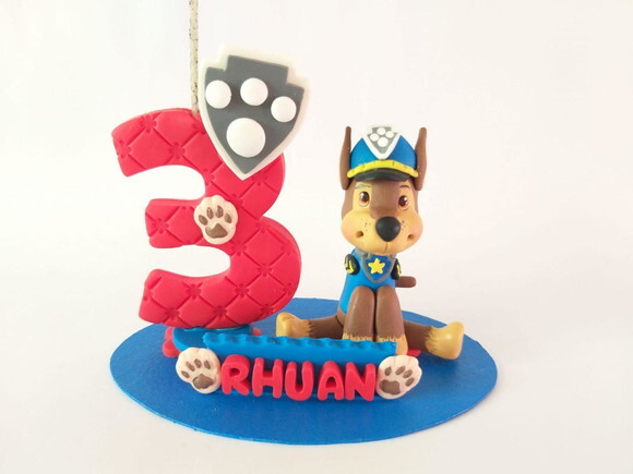Topo de Bolo Patrulha Canina Biscuit Personalizado