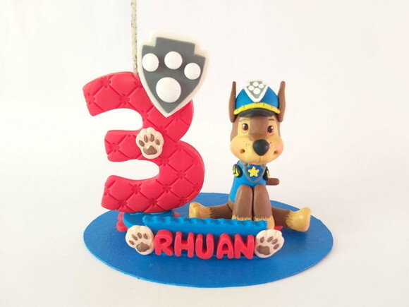 Topo de Bolo Patrulha Canina Biscuit Personalizado
