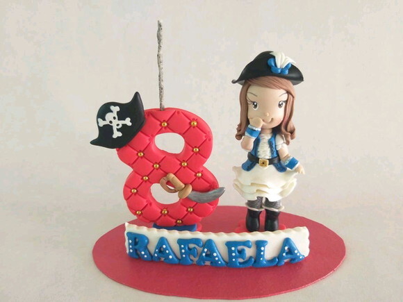 Topo de bolo Pirata