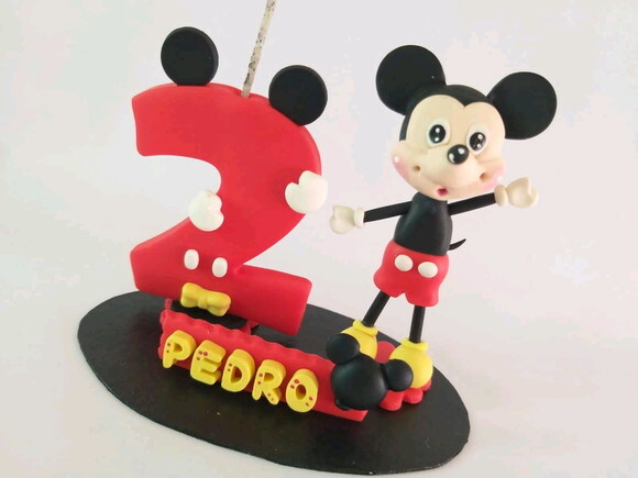 Vela Mini Topo De Bolo Ratinho