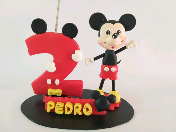 Vela Mini Topo De Bolo Ratinho