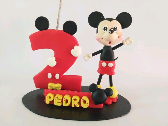 Vela Mini Topo De Bolo Ratinho