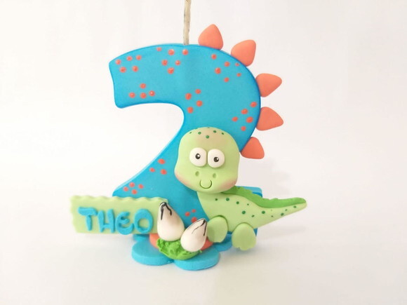 Vela Personalizada Dinossauro Baby