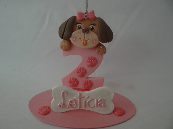 Vela topo de bolo Cachorrinho